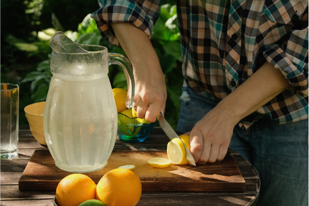 Sveže iztisnjena limonada ali jabolčni kis pred obrokom delujeta kot učinkovit naravni "podaljšek" lastne želodčne kisline, ki prepreči gnitje hrane.
