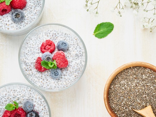 Chia puding z robidami